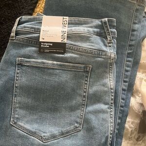 Nine West Women's Light Blue Bootcut Sculpting Jeans